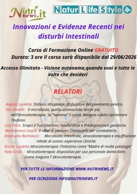 INNOVAZIONI E EVIDENZE RECENTI NEI DISTURBI INTESTINALI - NUTRINEWS APS