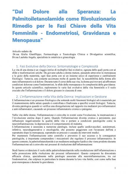 Articolo redatto dalla Dott.ssa G.Gianfilippo e Dott.ssa A. Lauletta - NUTRINEWS APS