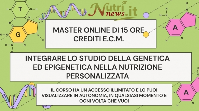 MASTER ONLINE DISPONIBILE DAL 10 OTTOBRE 2025 - NUTRINEWS APS
